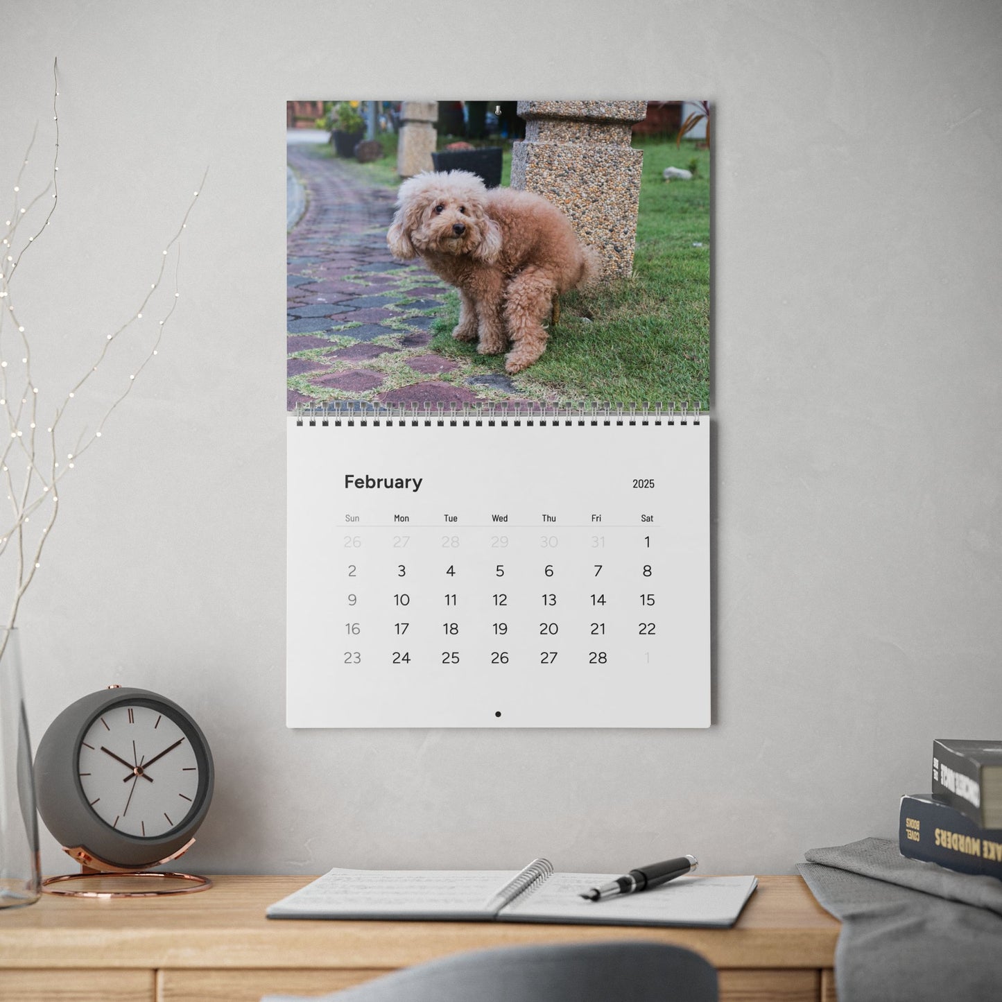 Pooping Dogs Calendar 2025, Funny 2025 Dog Calendar, Funny Christmas Gift for Dog Lover, Dog Pooping 2025, Dog Lover Gift